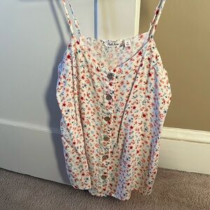Floral cropped tank